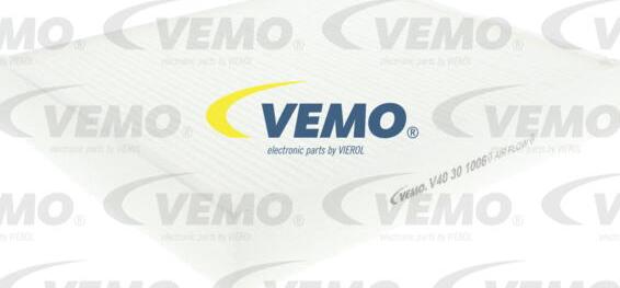 Vemo V40-30-1006 - Filtrs, Salona telpas gaiss autospares.lv