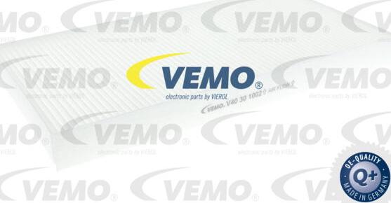 Vemo V40-30-1002 - Filter, interior air www.autospares.lv