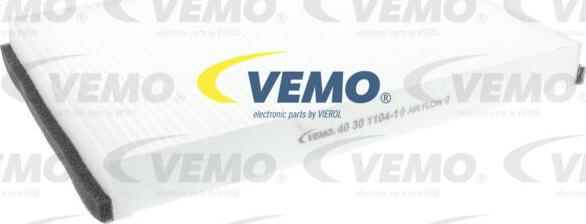 Vemo V40-30-1104-1 - Фильтр воздуха в салоне www.autospares.lv