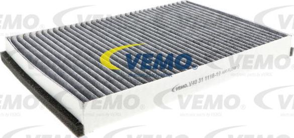 Vemo V40-31-1118-1 - Фильтр воздуха в салоне www.autospares.lv