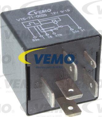 Vemo V15-71-0025 - Relay, wipe / wash interval www.autospares.lv