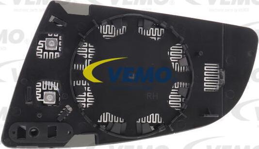 Vemo V10-69-0015 - Spoguļstikls, Ārējais atpakaļskata spogulis www.autospares.lv