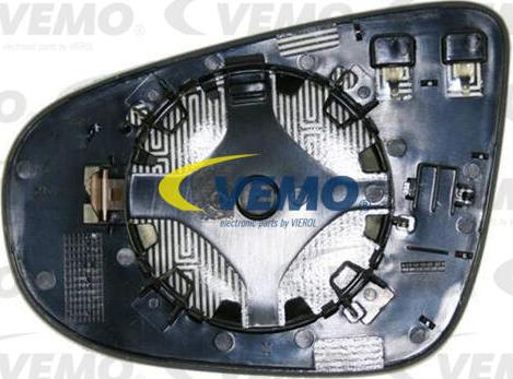 Vemo V10-69-0020 - Spoguļstikls, Ārējais atpakaļskata spogulis www.autospares.lv