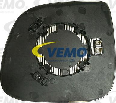 Vemo V10-69-0073 - Spoguļstikls, Ārējais atpakaļskata spogulis www.autospares.lv