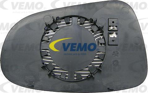 Vemo V10-69-0132 - Spoguļstikls, Ārējais atpakaļskata spogulis www.autospares.lv