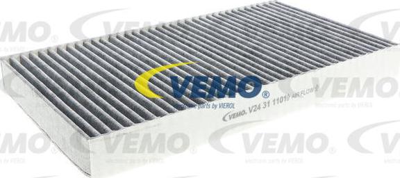 Vemo V24-31-1101 - Фильтр воздуха в салоне www.autospares.lv