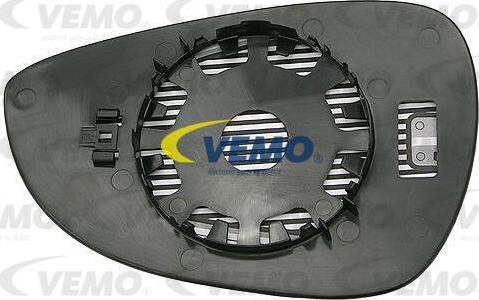 Vemo V25-69-0010 - Spoguļstikls, Ārējais atpakaļskata spogulis www.autospares.lv