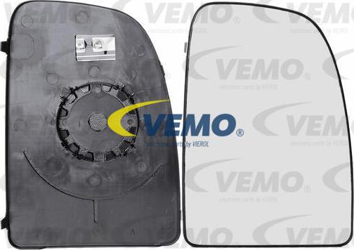 Vemo V22-69-0009 - Spoguļstikls, Ārējais atpakaļskata spogulis www.autospares.lv