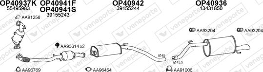 Veneporte 770457 - Izplūdes gāzu sistēma www.autospares.lv