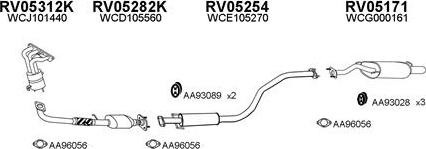 Veneporte 730007 - Izplūdes gāzu sistēma www.autospares.lv