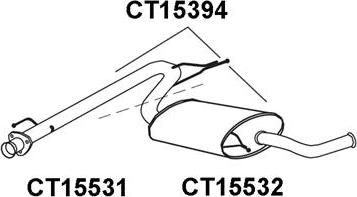 Veneporte CT15531 - Izplūdes caurule autospares.lv