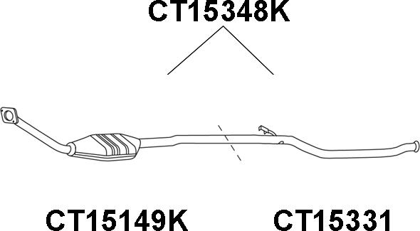 Veneporte CT15348K - Katalizators www.autospares.lv