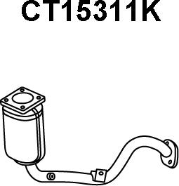 Veneporte CT15311K - Katalizators www.autospares.lv