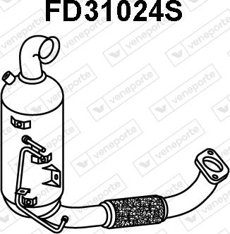 Veneporte FD31024S - Сажевый / частичный фильтр, система выхлопа ОГ www.autospares.lv