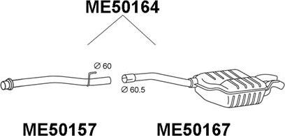 Veneporte ME50164 - End Silencer www.autospares.lv