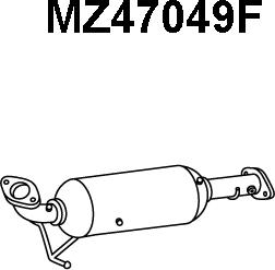 Veneporte MZ47049F - Сажевый / частичный фильтр, система выхлопа ОГ www.autospares.lv