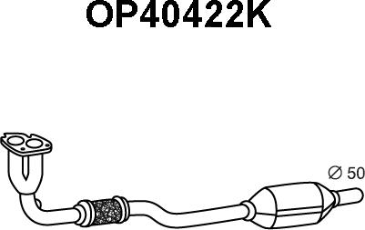 Veneporte OP40422K - Catalytic Converter www.autospares.lv