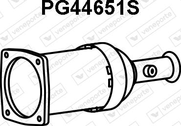 Veneporte PG44651S - Nosēdumu / Daļiņu filtrs, Izplūdes gāzu sistēma autospares.lv