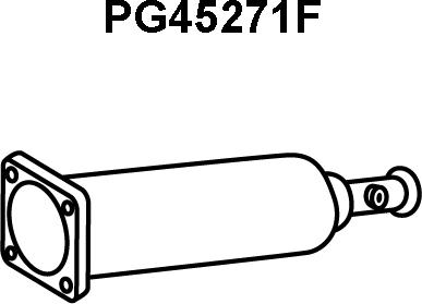 Veneporte PG45271F - Nosēdumu / Daļiņu filtrs, Izplūdes gāzu sistēma autospares.lv