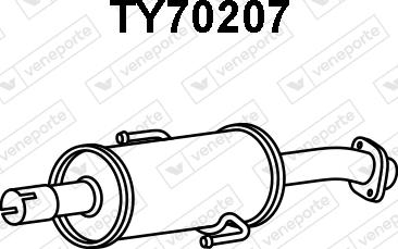 Veneporte TY70207 - Izplūdes gāzu priekšslāpētājs www.autospares.lv