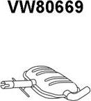 Veneporte VW80669 - Vidējais izpl. gāzu trokšņa slāpētājs www.autospares.lv