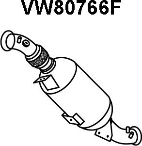 Veneporte VW80766F - Nosēdumu / Daļiņu filtrs, Izplūdes gāzu sistēma www.autospares.lv