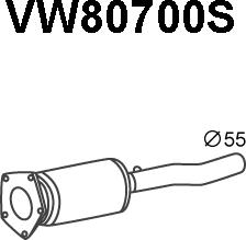 Veneporte VW80700S - Nosēdumu / Daļiņu filtrs, Izplūdes gāzu sistēma www.autospares.lv
