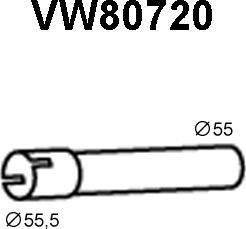 Veneporte VW80720 - Izplūdes caurule autospares.lv