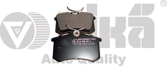 Vika 66980001601 - Brake Pad Set, disc brake www.autospares.lv