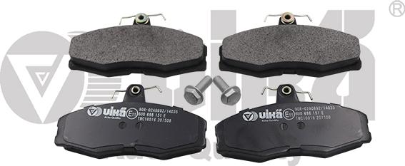 Vika 66980007101 - Brake Pad Set, disc brake www.autospares.lv