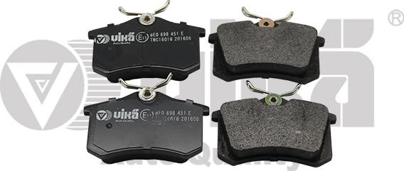 Vika 66981100701 - Brake Pad Set, disc brake www.autospares.lv