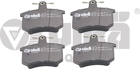 Vika 66981101201 - Brake Pad Set, disc brake www.autospares.lv