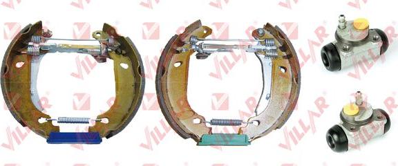 Villar 608.9954 - Комплект тормозных колодок, барабанные www.autospares.lv