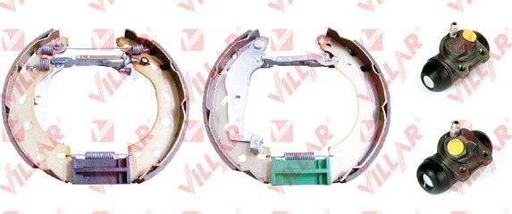 Villar 608.9176 - Комплект тормозных колодок, барабанные www.autospares.lv