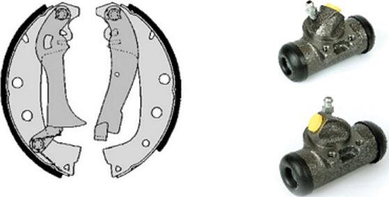 Villar 608.8262 - Brake Shoe Set www.autospares.lv