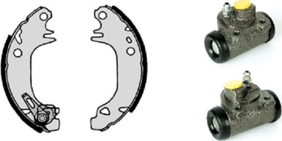 Villar 608.7810 - Brake Shoe Set www.autospares.lv