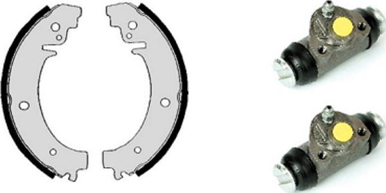 Villar 608.7833 - Brake Shoe Set www.autospares.lv