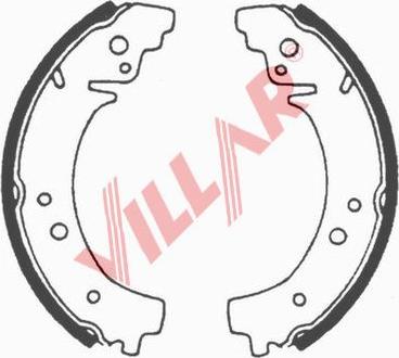 Villar 629.0544 - Brake Shoe Set www.autospares.lv