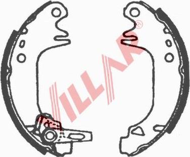 Villar 629.0564 - Brake Shoe Set www.autospares.lv