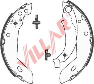 Villar 629.0563 - Bremžu loku komplekts autospares.lv