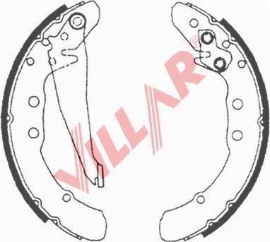 Villar 629.0504 - Brake Shoe Set www.autospares.lv