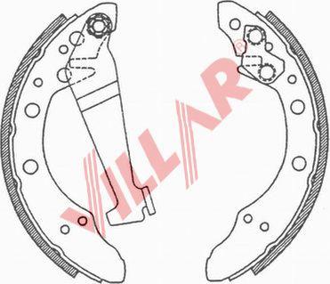 Villar 629.0503 - Bremžu loku komplekts autospares.lv