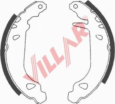 Villar 629.0589 - Bremžu loku komplekts www.autospares.lv