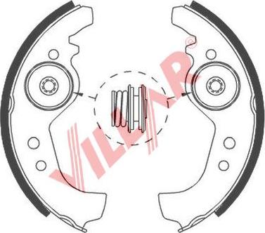 Villar 629.0539 - Brake Shoe Set www.autospares.lv