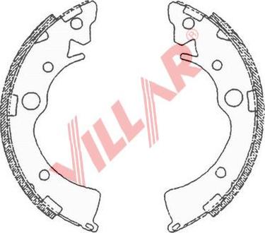 Villar 629.0696 - Bremžu loku komplekts www.autospares.lv