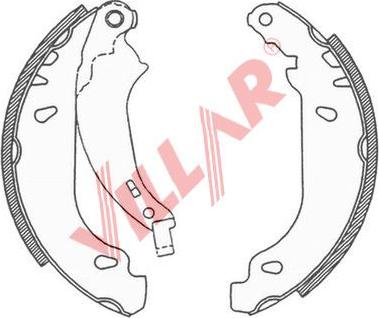 Villar 629.0690 - Brake Shoe Set www.autospares.lv