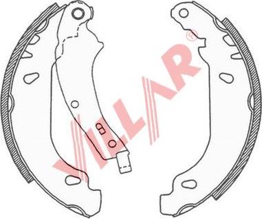 Villar 629.0691 - Bremžu loku komplekts autospares.lv