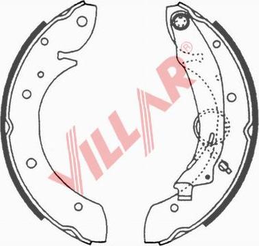 Villar 629.0648 - Bremžu loku komplekts autospares.lv