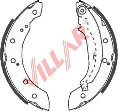 Villar 629.0643 - Brake Shoe Set www.autospares.lv