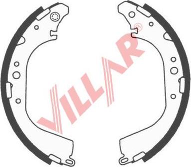 Villar 629.0668 - Bremžu loku komplekts www.autospares.lv